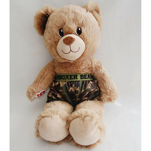 Build A Bear Tan Teddy Bear Plush With Camouflage Boxers Camo Stuffed Animal